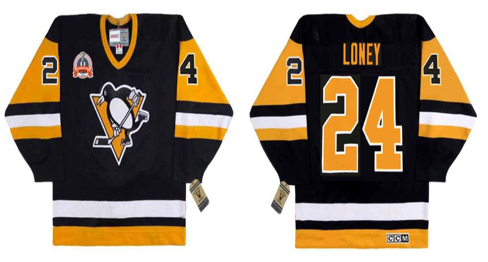 2019 Men Pittsburgh Penguins 24 Lohey Black CCM NHL jerseys